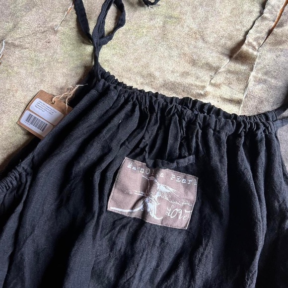 Magnolia Pearl NWT hidi drawstring linen dress one size - Picture 5 of 5